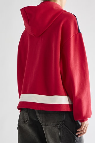 Sudadera con capucha - Rojo