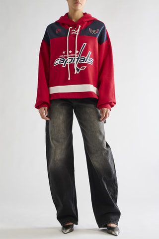 Sudadera con capucha - Rojo