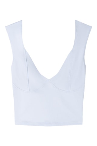 Crop top - Azul claro