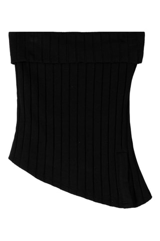 Crop top bustier - Negro