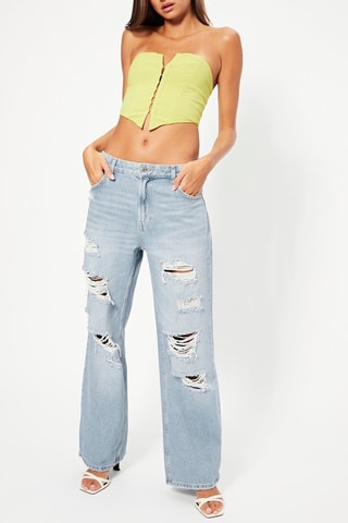 Crop top bustier - Verde