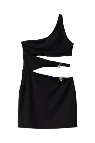 Vestido asimétrico - Negro