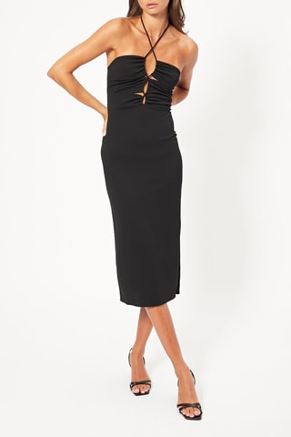 Vestido midi - Negro