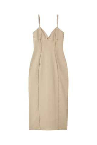 Vestido midi - Camel