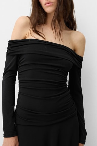 Vestido midi - Negro