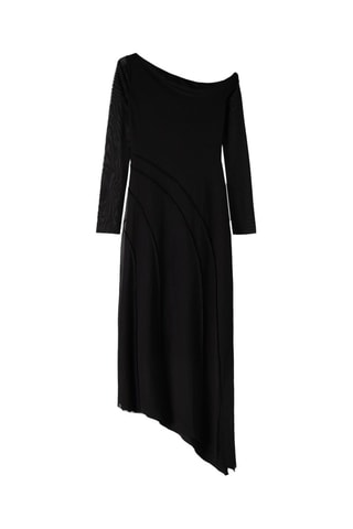 Vestido midi - Negro
