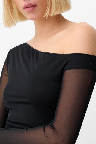 Vestido midi - Negro