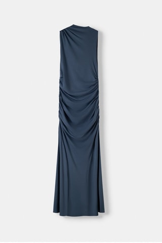 Vestido drapeado - Antracita