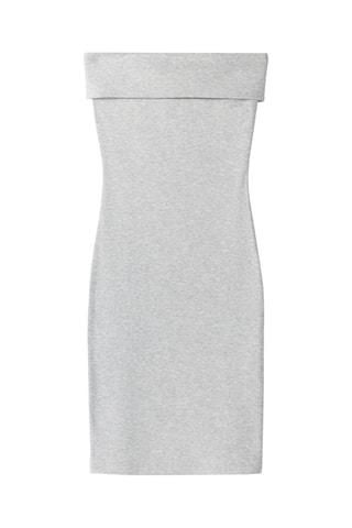 Vestido bustier - Gris claro