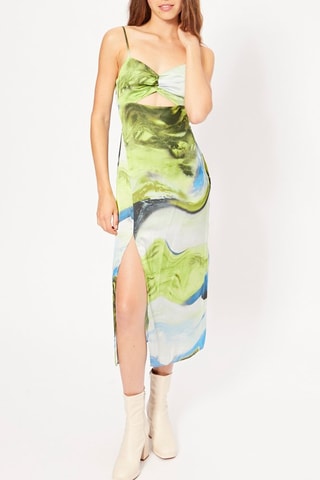 Vestido midi - Verde oliva