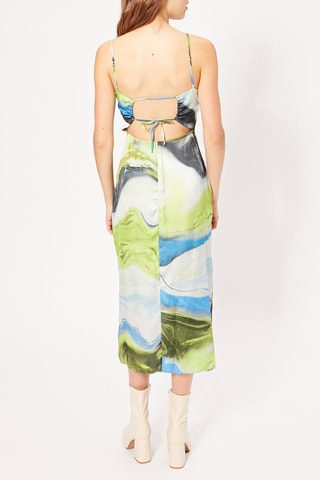 Vestido midi - Verde oliva