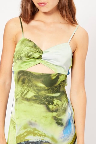 Vestido midi - Verde oliva