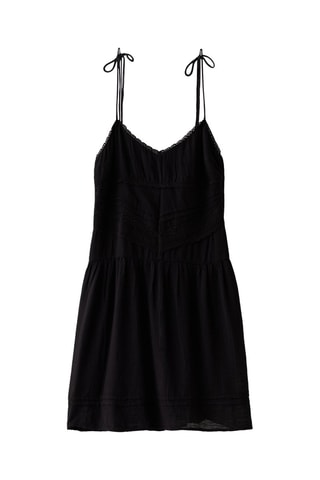 Vestido evasé - Negro