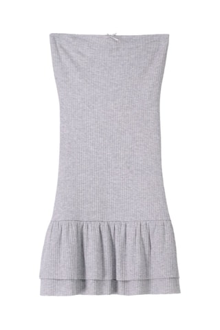 Vestido avolantado - Gris