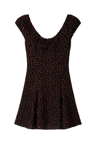 Vestido evasé - Negro