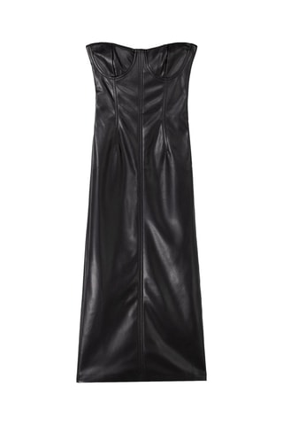 Vestido bustier - Negro