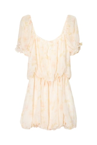 Vestido globo - Beige