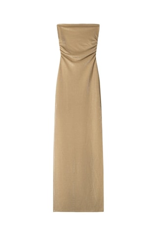 Vestido bustier - Beige