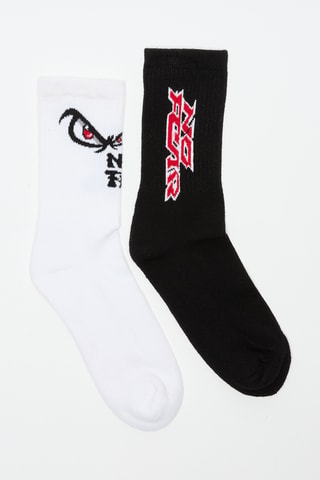 2 pares de calcetines - Negro y blanco