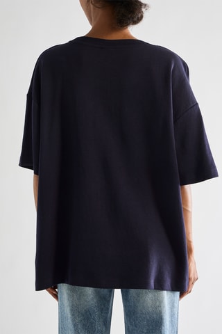 Camiseta oversize - Azul marino