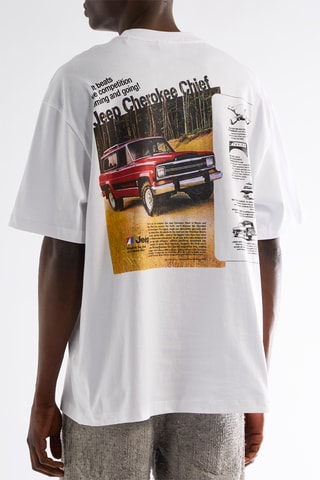 Camiseta relaxed fit Jeep - Blanco