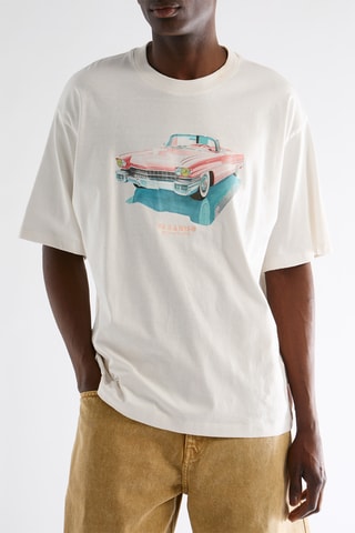 Camiseta relaxed fit Hotel paradiso - Crudo