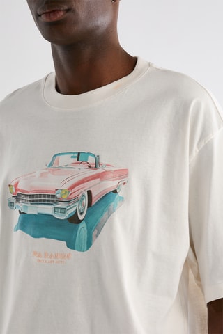 Camiseta relaxed fit Hotel paradiso - Crudo