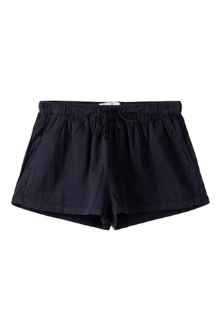 Short de lino - Azul marino
