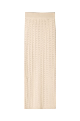 Falda midi - Beige