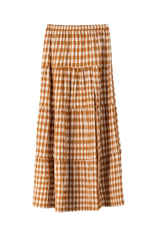 Falda midi - Camel