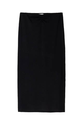Falda midi - Negro