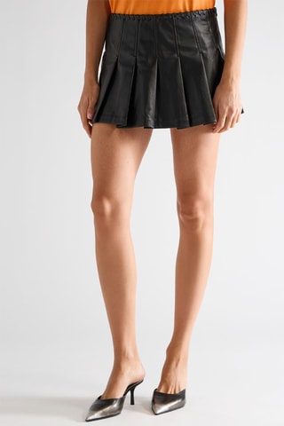 Minifalda plisada - Negro