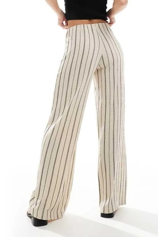 Pantalón de tiro alto - Beige