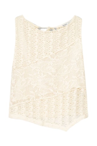 Crop top de croché - Crudo