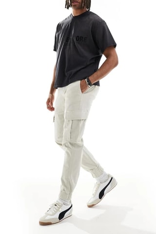 Pantalón cargo - Beige