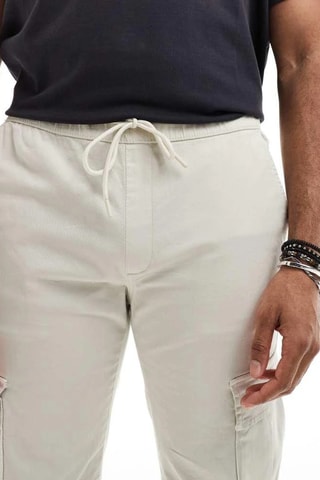 Pantalón cargo - Beige