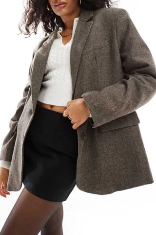 Blazer - Marrón jaspeado