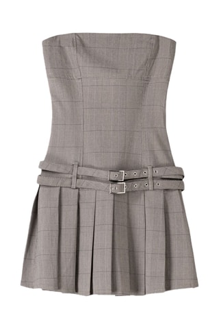 Vestido bustier - Gris