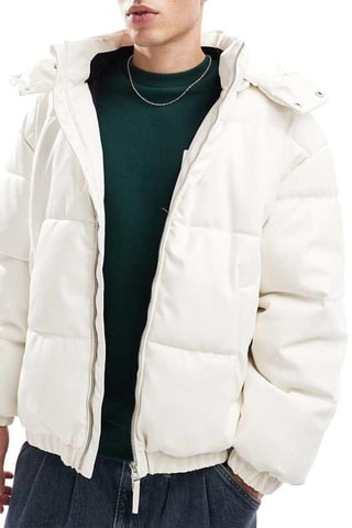Anorak con capucha - Blanco