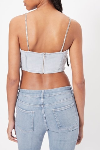 Crop top vaquero - Azul claro