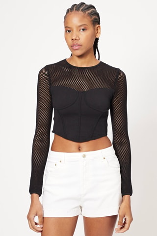 Crop top - Negro