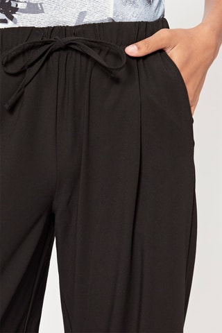 Pantalón fluido tiro alto - Negro