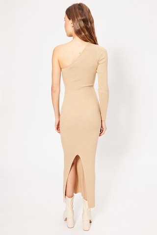 Vestido asimétrico - Beige