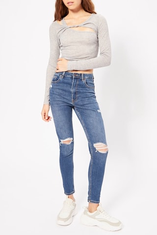 Crop top - Gris claro