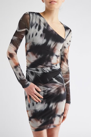 Vestido asimétrico - Negro y blanco
