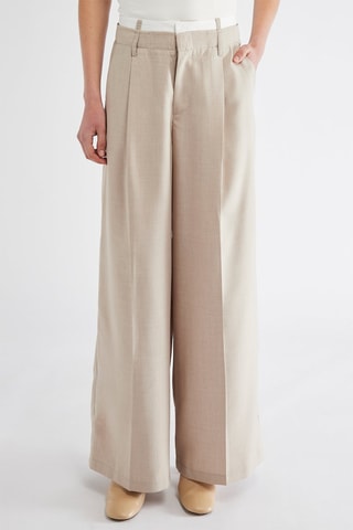 Pantalón wide leg - Beige