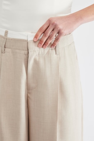 Pantalón wide leg - Beige