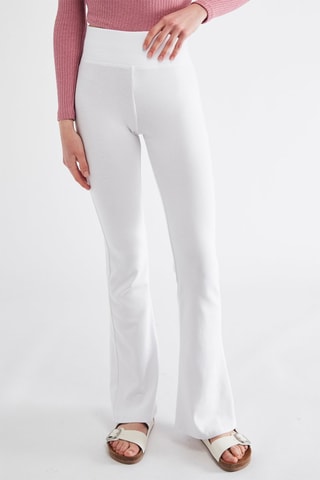 Pantalón flare - Blanco