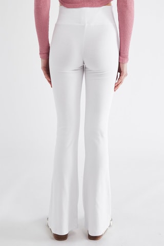 Pantalón flare - Blanco