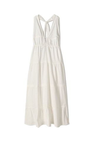 Vestido avolantado - Blanco